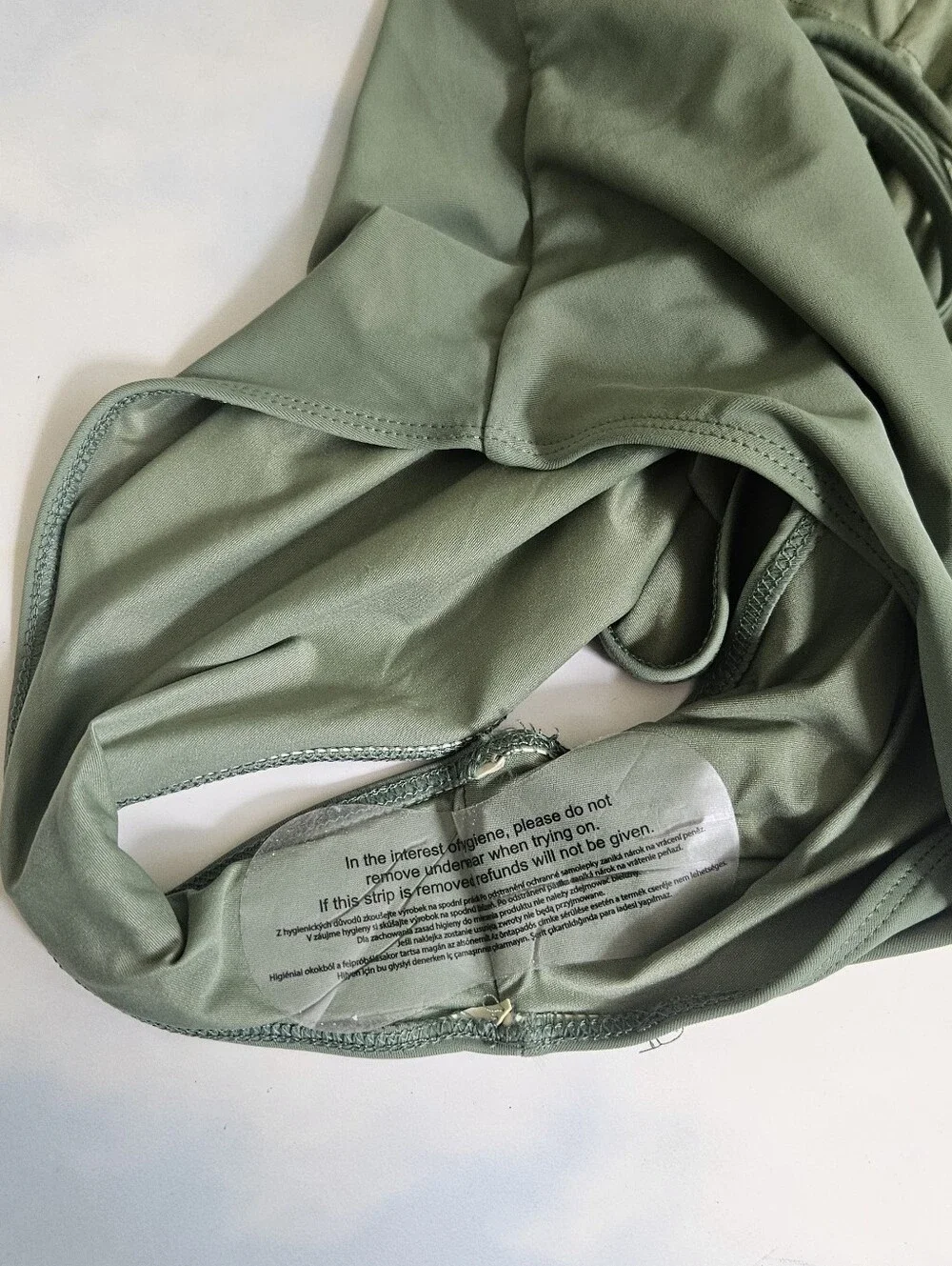 Olive Green One-Piece Swimsuit - Unbranded